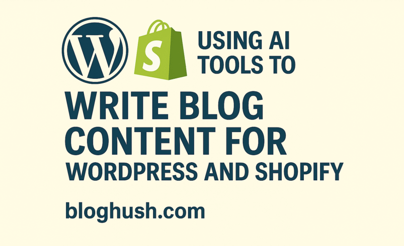 Use AI Tools for WordPress & Shopify Blog Content 2025